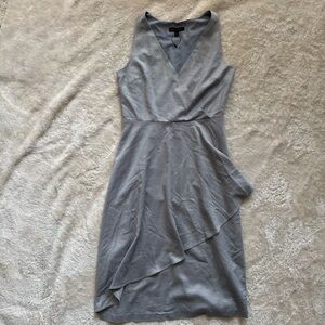 NWOT Banana Republic Women’s Dress Faux Wrap V Neck Sleeveless Wool Blend Sz 6